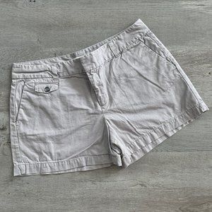 LOFT Gray Chino Shorts, Size 12
